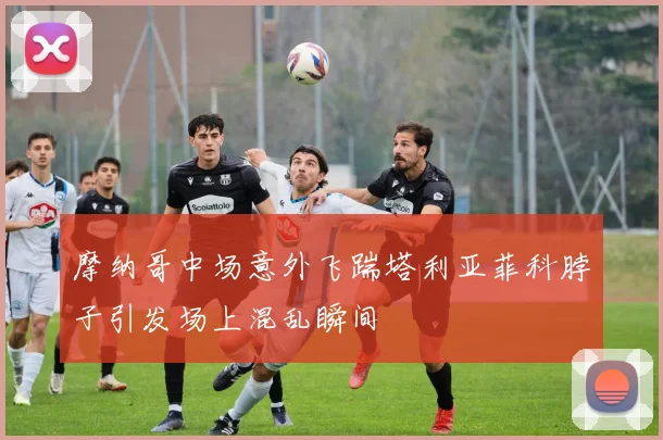 摩纳哥中场意外飞踹塔利亚菲科脖子引发场上混乱瞬间